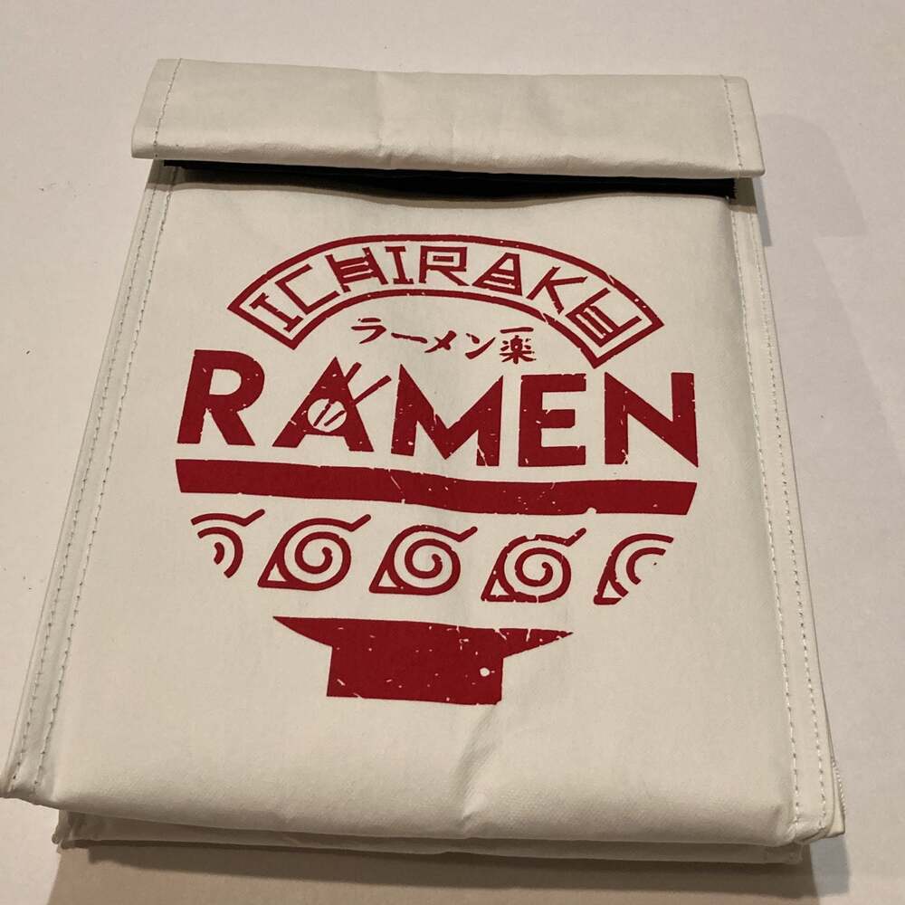 Naruto Ichiraku Ramen Lunch Bag Insulated White